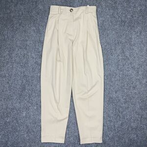 Mossimo Dutti Pants Womens Sz 4 Beige Pleated High Rise  Business Designer